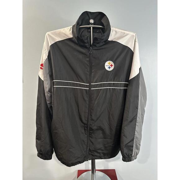 VTG Pittsburgh Steelers Windbreaker Jacket Mens XL  Sports Illustrated Full Zip* - Picture 1 of 6